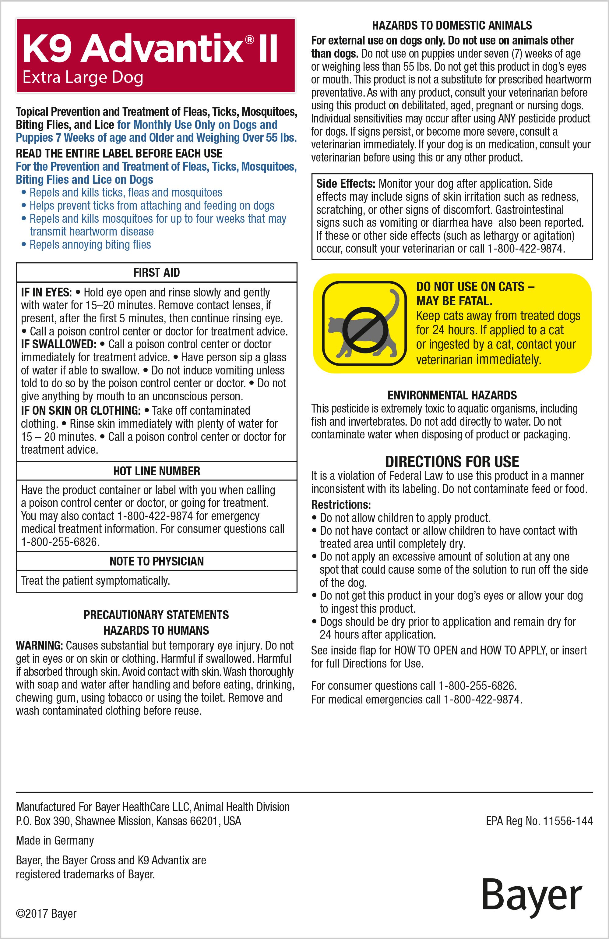 k9 advantix large dog 2 pack