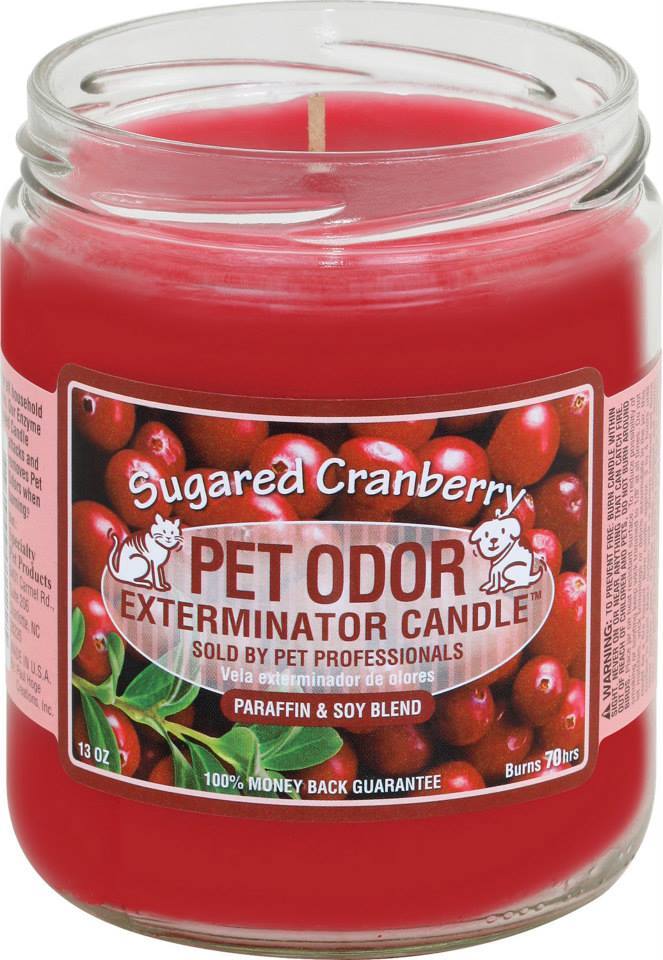 Pet Odor Exterminator Deodorizing Candle Jar, Sugared Cranberry, 13-oz