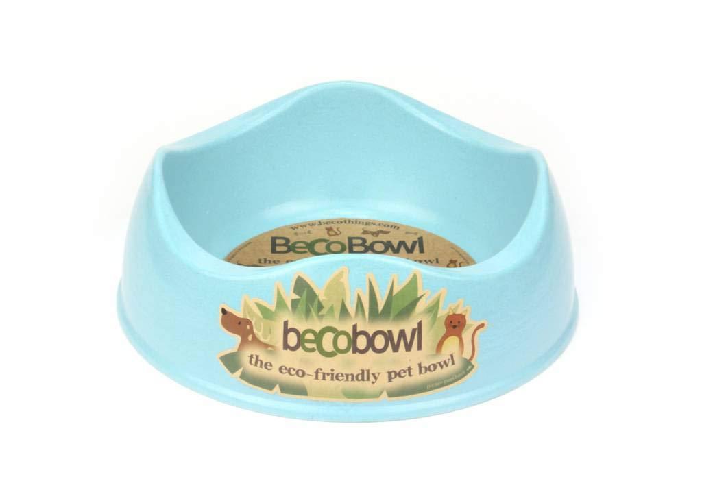 Beco Bamboo Pet Bowl, Blue, Large