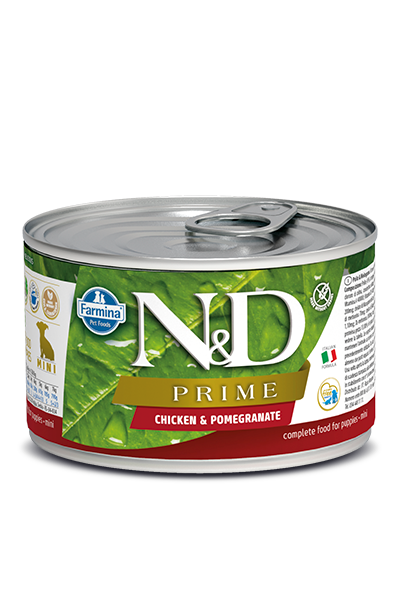 Farmina N&D Prime Chicken & Pomegranate Puppy Wet Dog Food, 4.9-oz