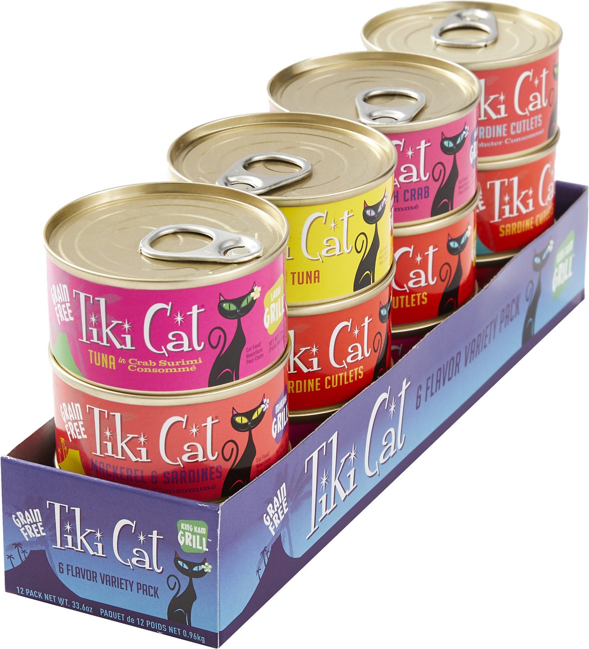 Tiki Cat Grill King Kamehameha Variety Pack Canned Cat Food, 2.8-oz, 12-pack