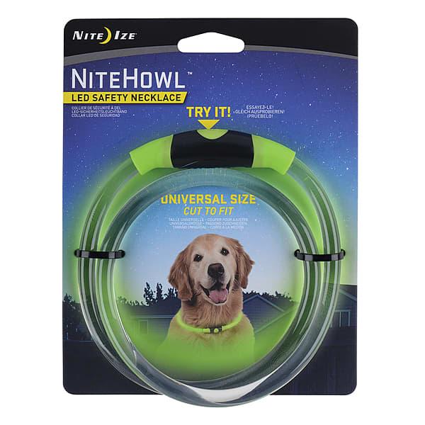 Nite Ize NiteHowl LED Safety Dog Necklace, Green