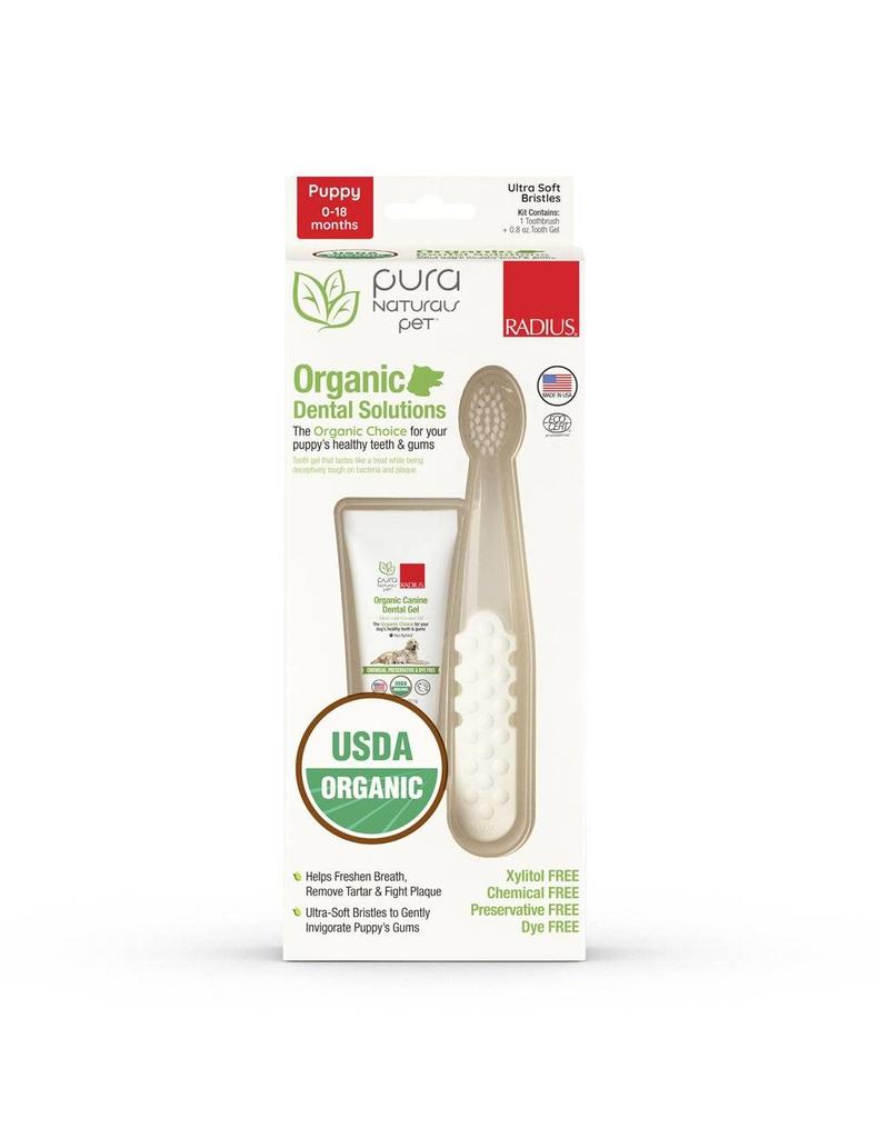 Pura Naturals Pet Puppy Dental Kit, 3.4-oz