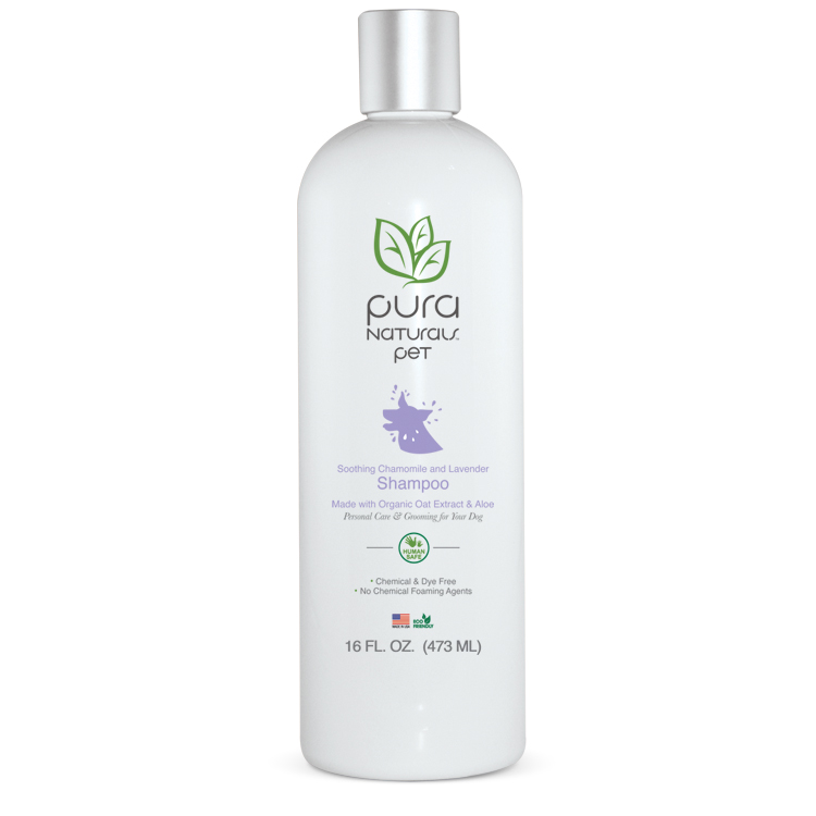 Pura Naturals Pet Organic Lavender & Chamomile Shampoo, 16-oz
