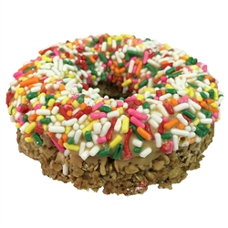 K9 Granola Factory Peanut Butter with Jimmies Gourmet Doughnut Dog Treats