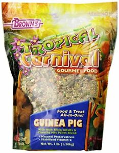 Brown's Tropical Carnival Guinea Pig Food, 3-lb
