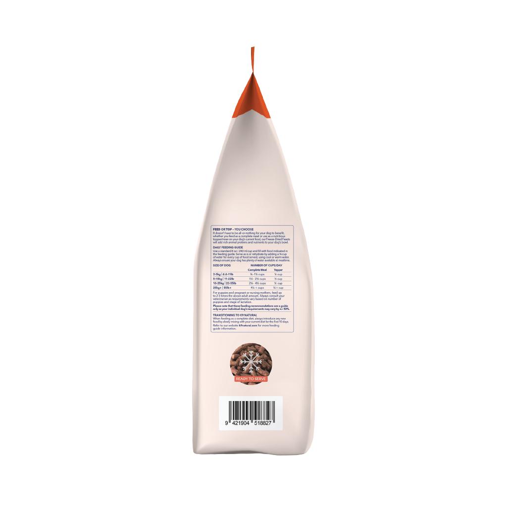 K9 Natural New Zealand Lamb & King Salmon Feast Freeze-Dried Dog Food & Topper, 4-lb|1.8-kg