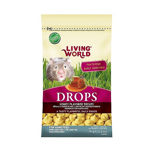 Living World Hamster Drops  Honey Flavor, 2.6-oz (Size: 2.6-oz)