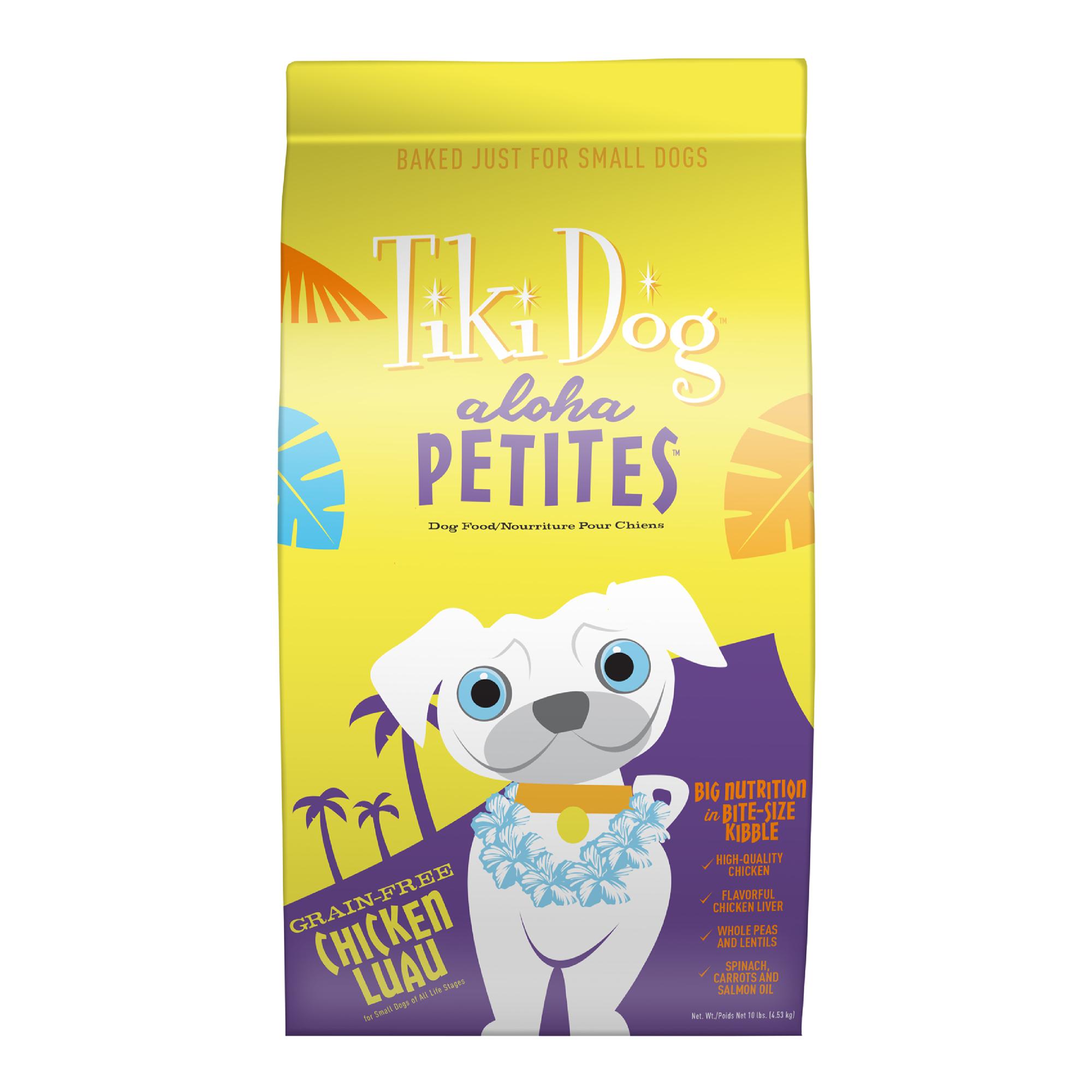 Tiki Dog Aloha Petites Chicken Luau Grain-Free Dry Dog Food, 10-lb