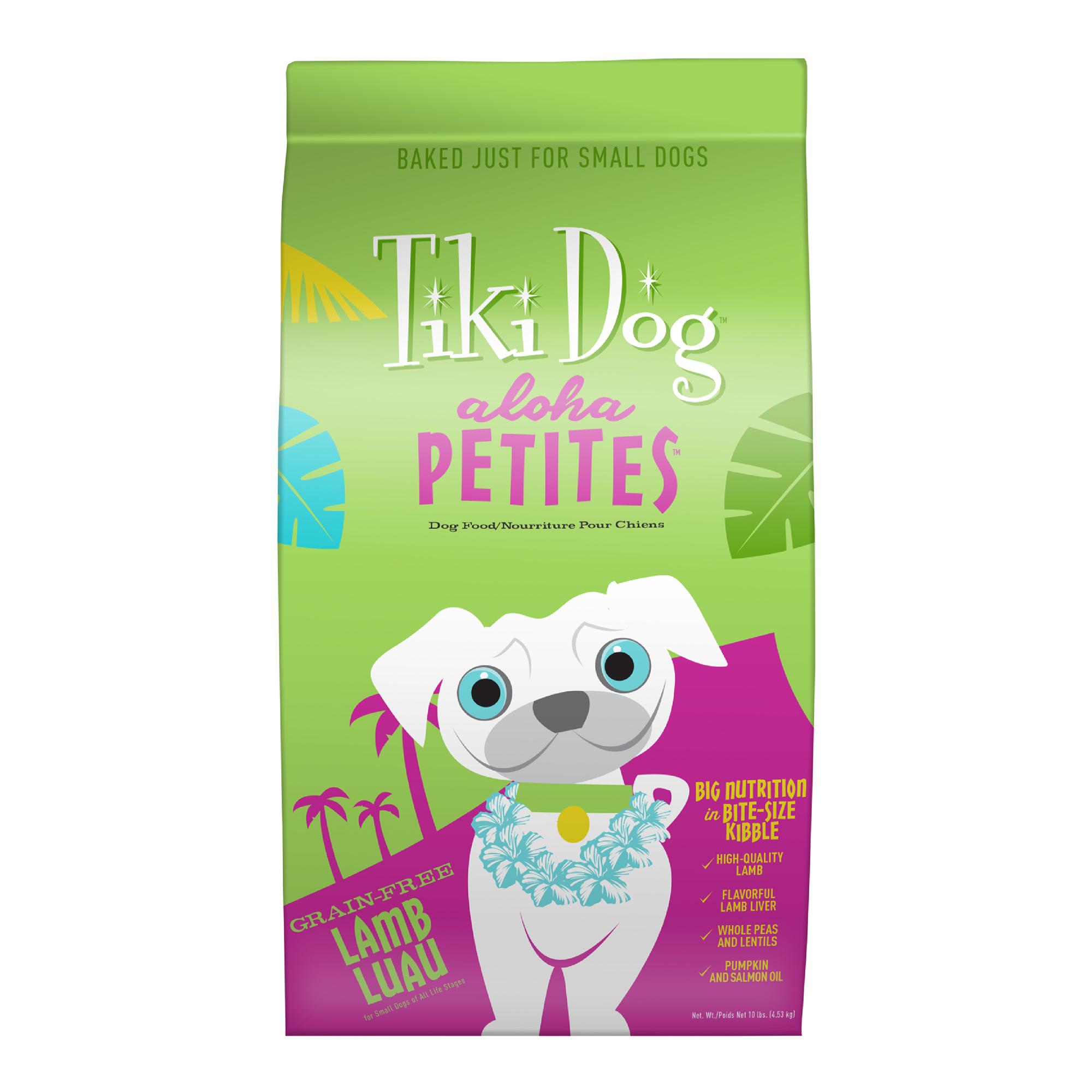 Tiki Dog Aloha Petites Lamb Luau Grain-Free Dry Dog Food, 10-lb