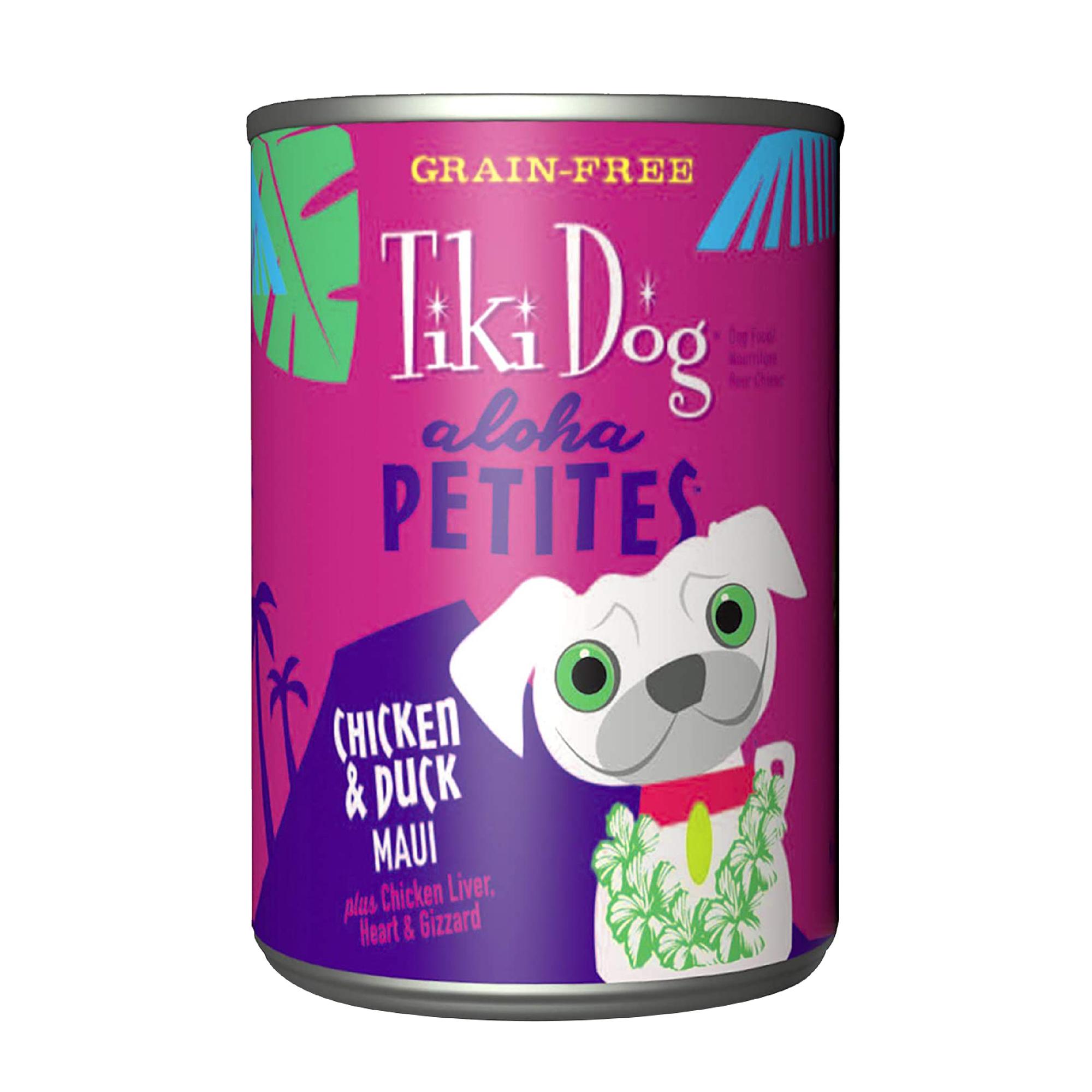 Tiki Dog Aloha Petites Chicken & Duck Maui Wet Dog Food, 9-oz can