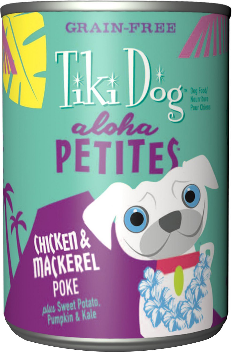 Tiki Dog Aloha Petites Chicken & Mackerel Poke Wet Dog Food, 9-oz can