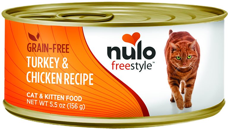 Nulo Cat Freestyle Pate Turkey & Chicken Recipe Grain-Free Wet Cat Food Can, 5.5-oz