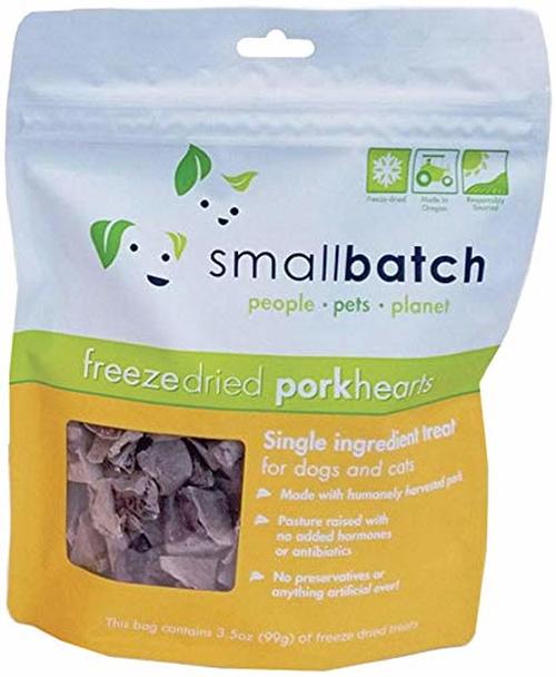Small Batch Treats Freeze-Dried Pork Hearts, 3.5-oz
