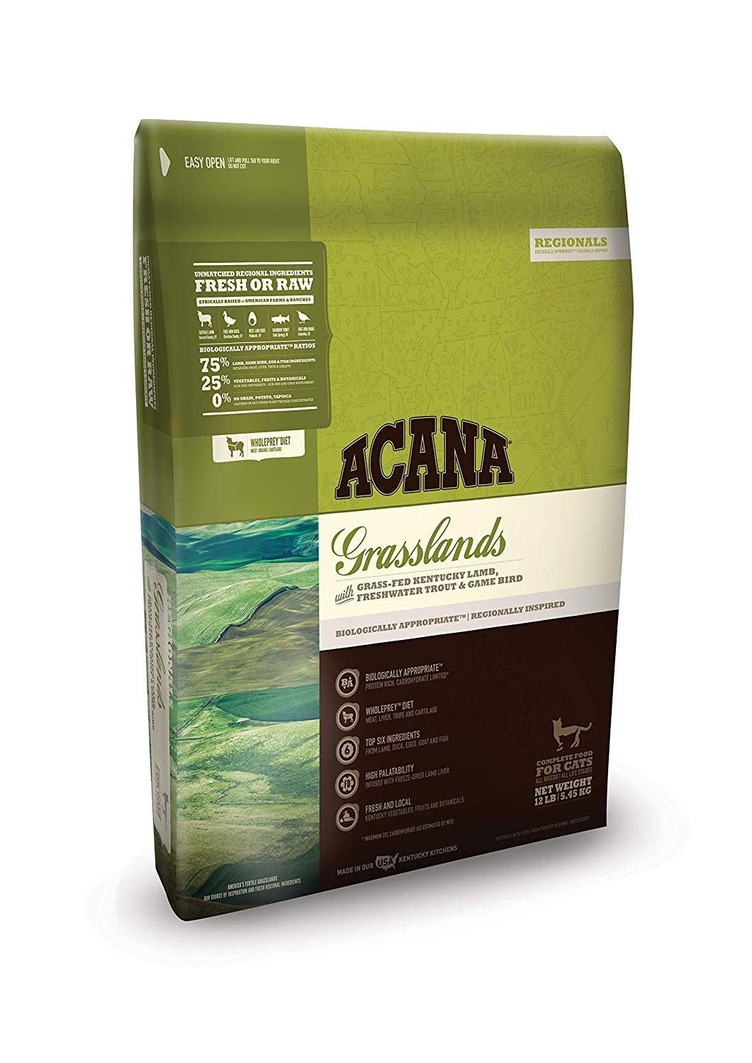 ACANA Regionals Grasslands Dry Cat Food, 12-lb