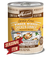 Merrick Limited Edition Grain-Free Winner Winner Chicken Dinner Canned Dog Food, 12.7-oz