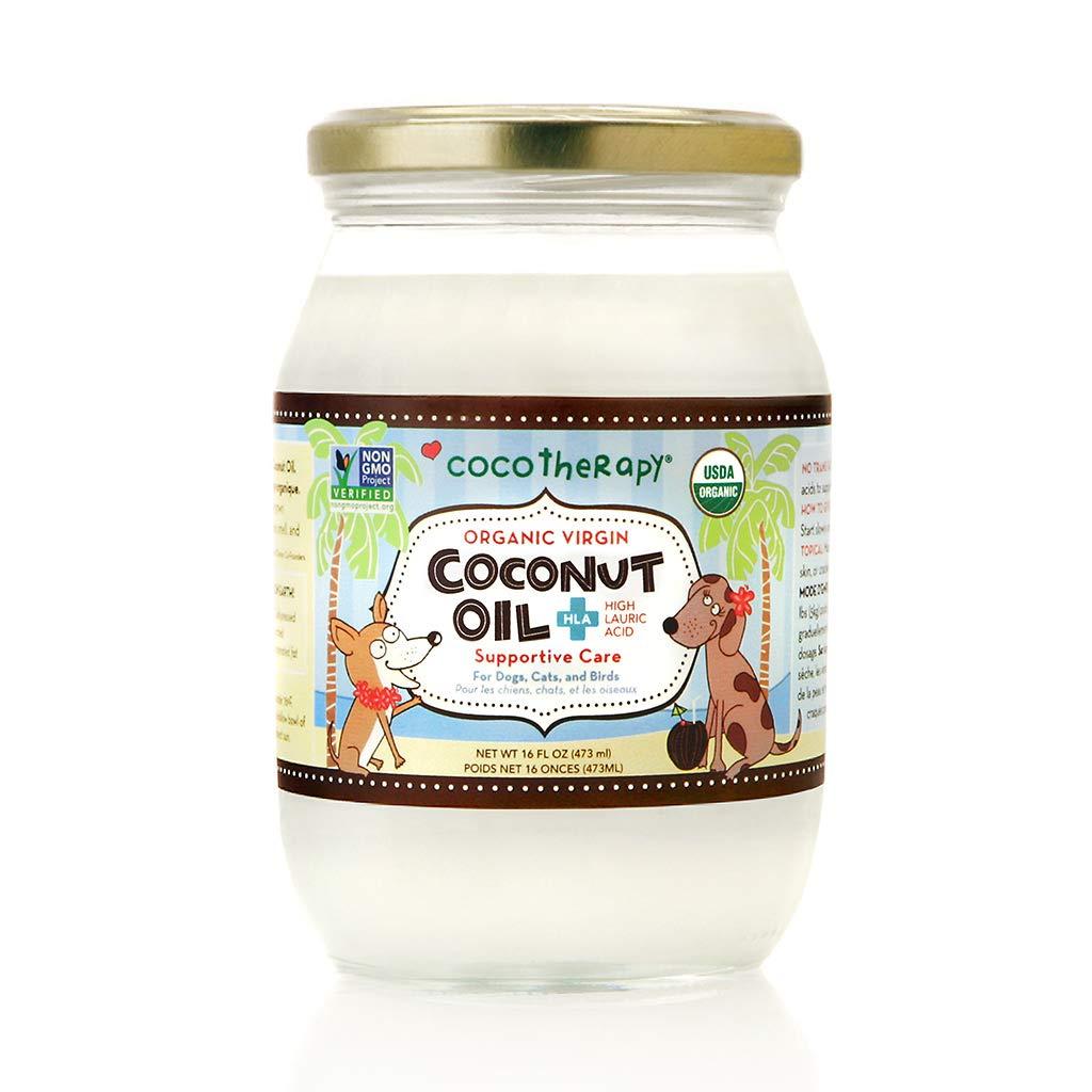 Coco Therapy Organic Virgin Coconut Oil for Pets, 16-oz (Size: 16-oz)