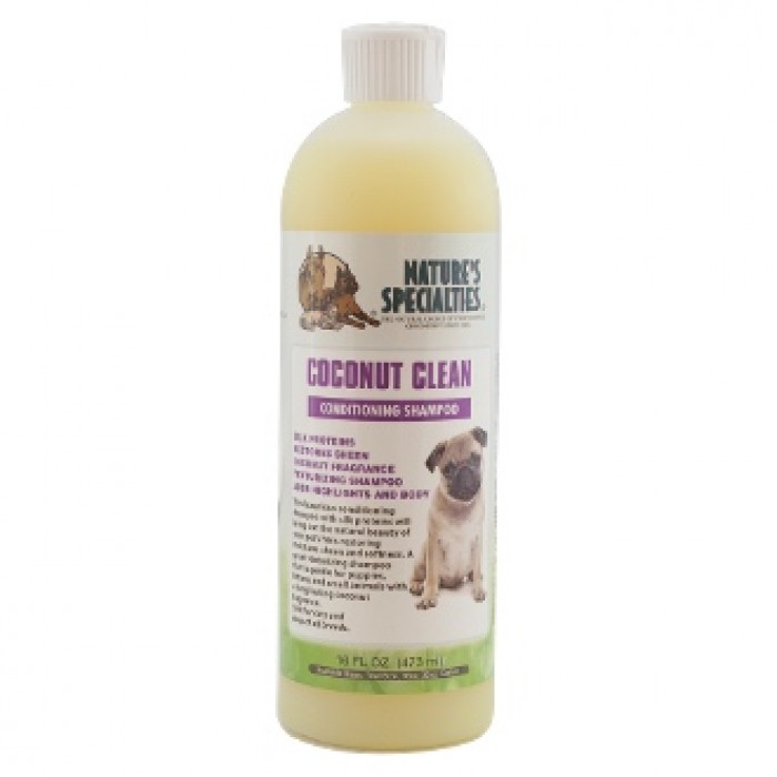 Nature's Specialties Coconut Clean Pet Shampoo, 16-oz (Size: 16-oz)