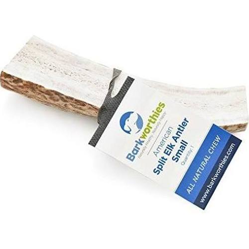 Barkworthies Elk Antler Dog Split Treats, Small