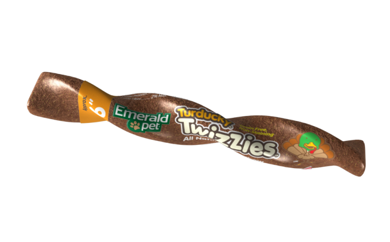 Emerald Twizzies 6'' Turducky Dog Treats, 1-count