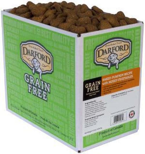 Darford Pumpkin Recipe with Mixed Vegetables Grain-Free Dog Treats, 15-lb (Size: 15-lb)