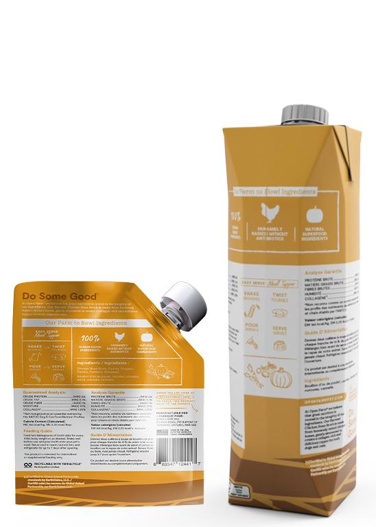 Open Farm Harvest Chicken Bone Broth for Dogs & Cats, 12-oz