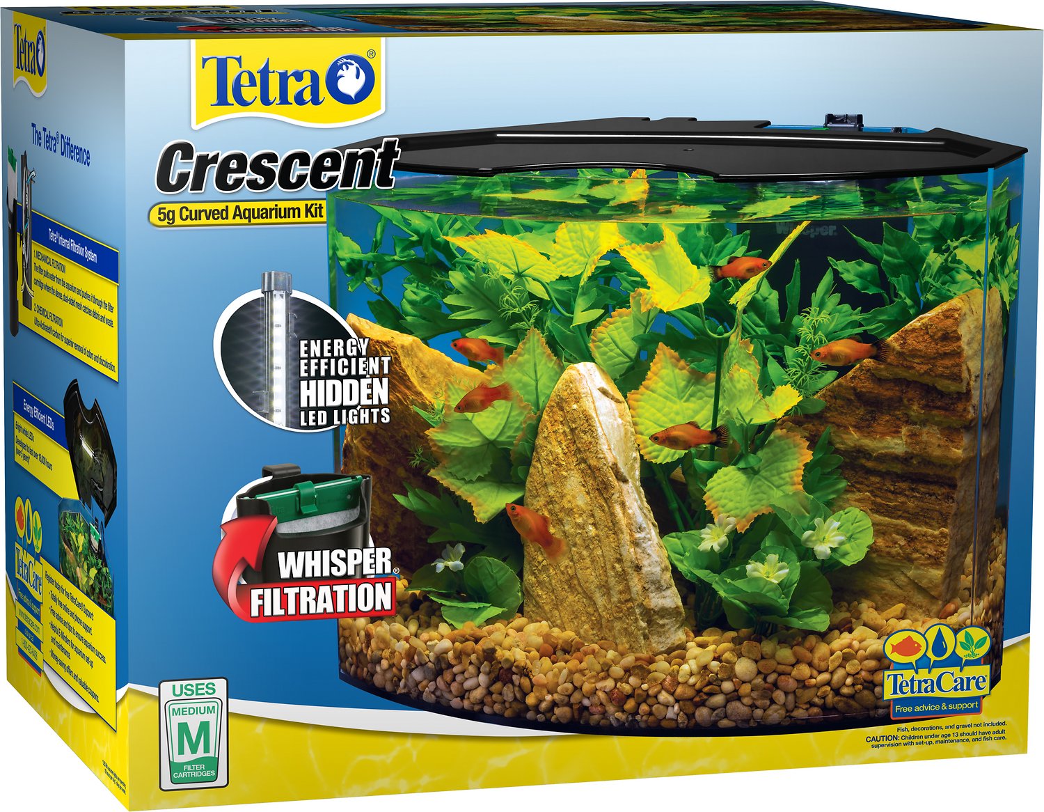 Tetra Crescent Aquarium Kit, 5-gal