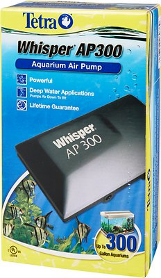 Tetra Whisper Air Pump for Deep Water Aquariums