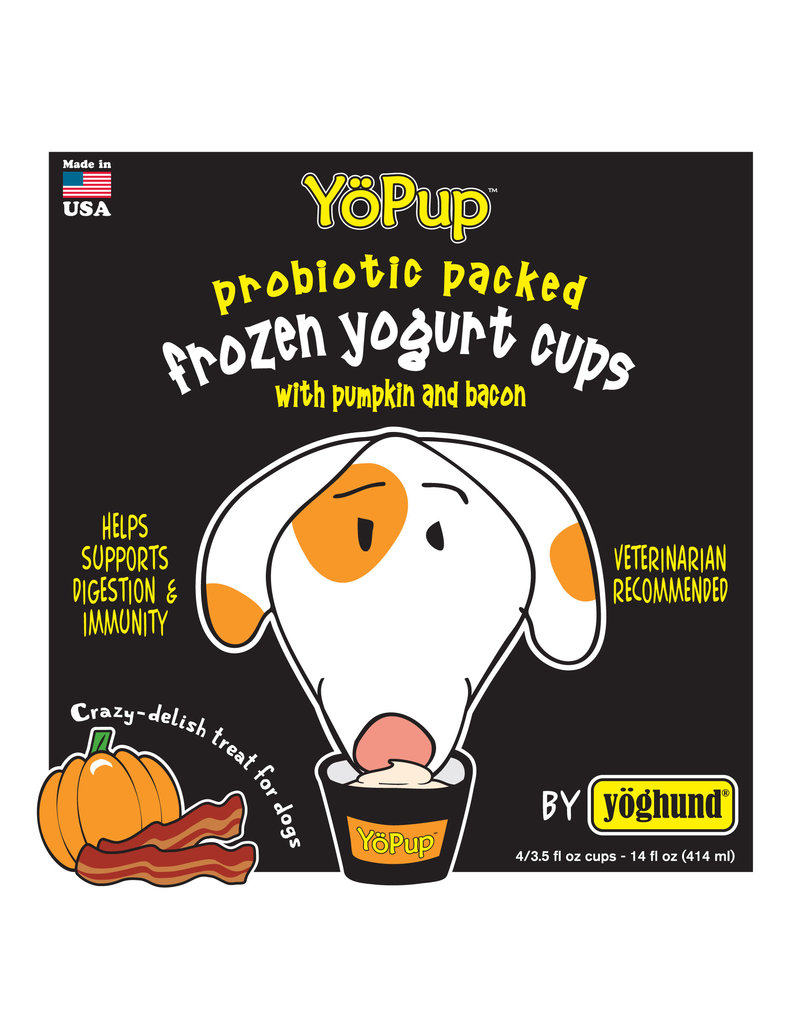 Yoghund YöPup Frozen Yogurt Cups Pumpkin & Bacon Dog Treats, 4-pk (Size: 4-pk)