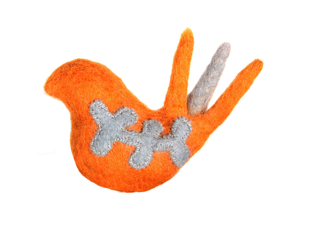 RC Pets Jouet pour chat Oiseau des bois orange