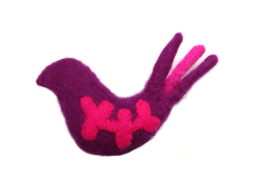 RC Pets Woodland Bird Purple Cat Toy