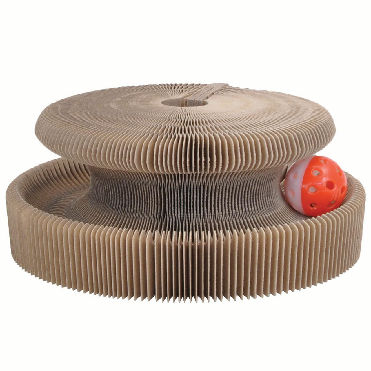 Turbo Transform It! Corrigated Cardboard Track Cat Toy, 10-in