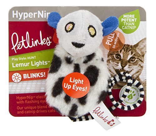 SmartyKat Instincts Hypernip Lemur Lights Catnip Cat Toy