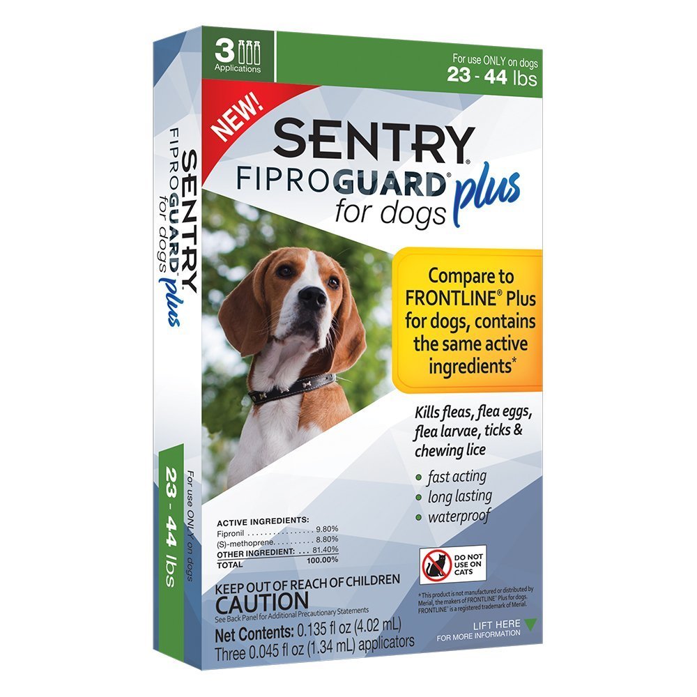 Sentry FiproGuard Plus Flea & Tick Spot-On for Dogs (23-44-lb)