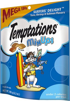 Temptations Mixups Surfers' Delight Cat Treats, 6.3-oz