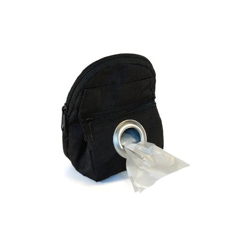 Lola Bean Pooch Pouch Backback Dog Waste Bag Dispenser, Black