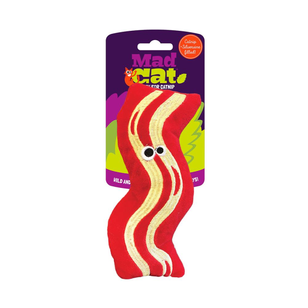 Mad Cat Bacon Kicker Catnip & Silvervine Cat Toy