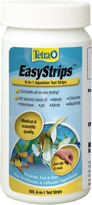 Tetra EasyStrips 6-in-1 Aquarium Test Strips, 100 count