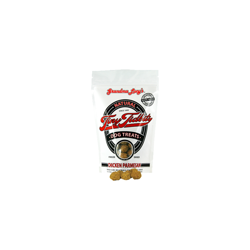 Grandma Lucy's Tiny Tidbits Chicken Parmesan Freeze-Dried Dog Treats, 6-oz