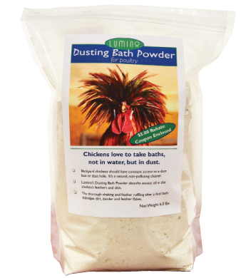 Lumino Dusting Bath Powder Poultry Food, 6-lb (Size: 6-lb)