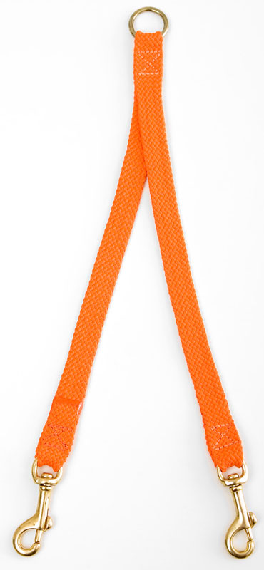 Mendota Pet Dog Coupler, Orange, Small