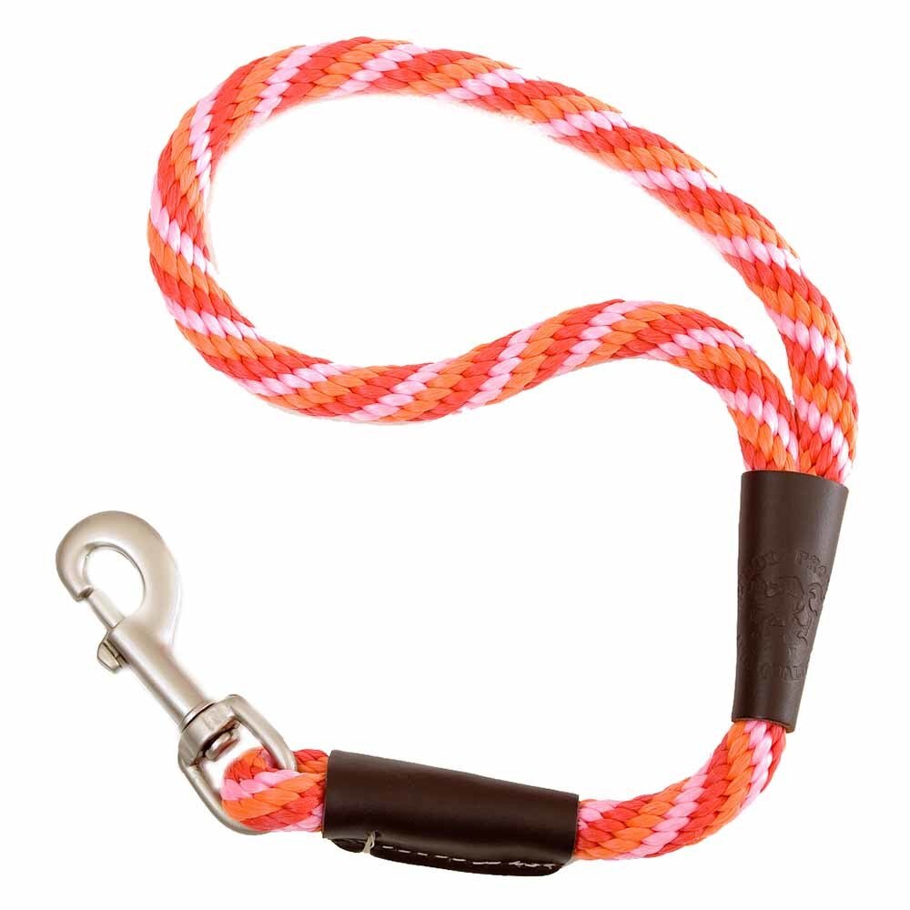 Mendota Pet Large Traffic Dog Leash, Twist Taffy, 1/2-in x 16-in