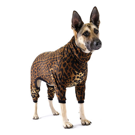 Goldpaw Onesie Dog Pajamas, Leopard