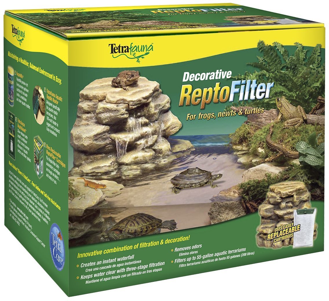 Tetrafauna Decorative ReptoFilter for Frogs, Newts & Turtles, 55-gal