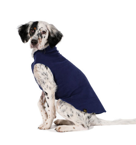 Goldpaw Stretch Fleece Dog Coat, Navy, 26