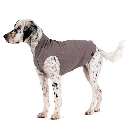 Goldpaw Stretch Fleece Dog Coat, Charcoal Grey, 18