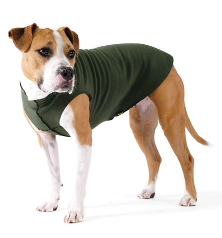 Goldpaw Stretch Fleece Dog Coat, Hunter Green, 6