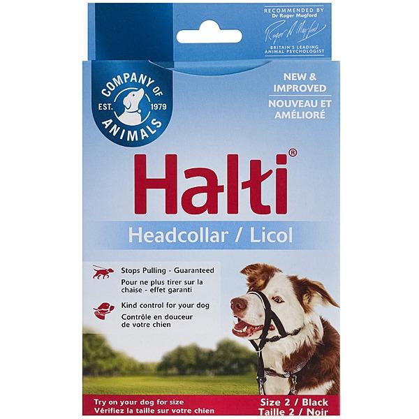 Halti Dog Headcollar, Black, Size 2