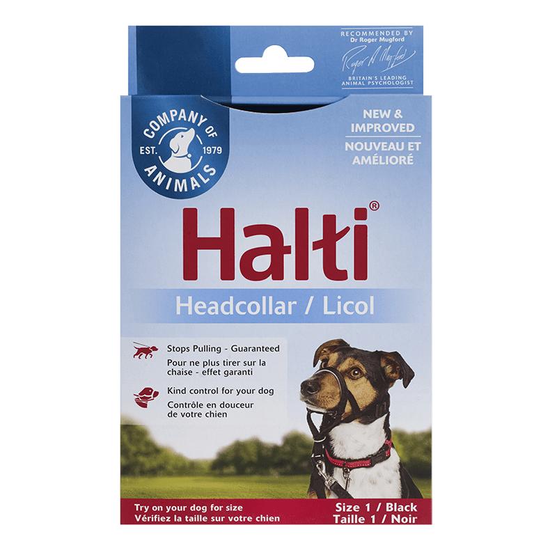 Halti Dog Headcollar, Black, Size 1