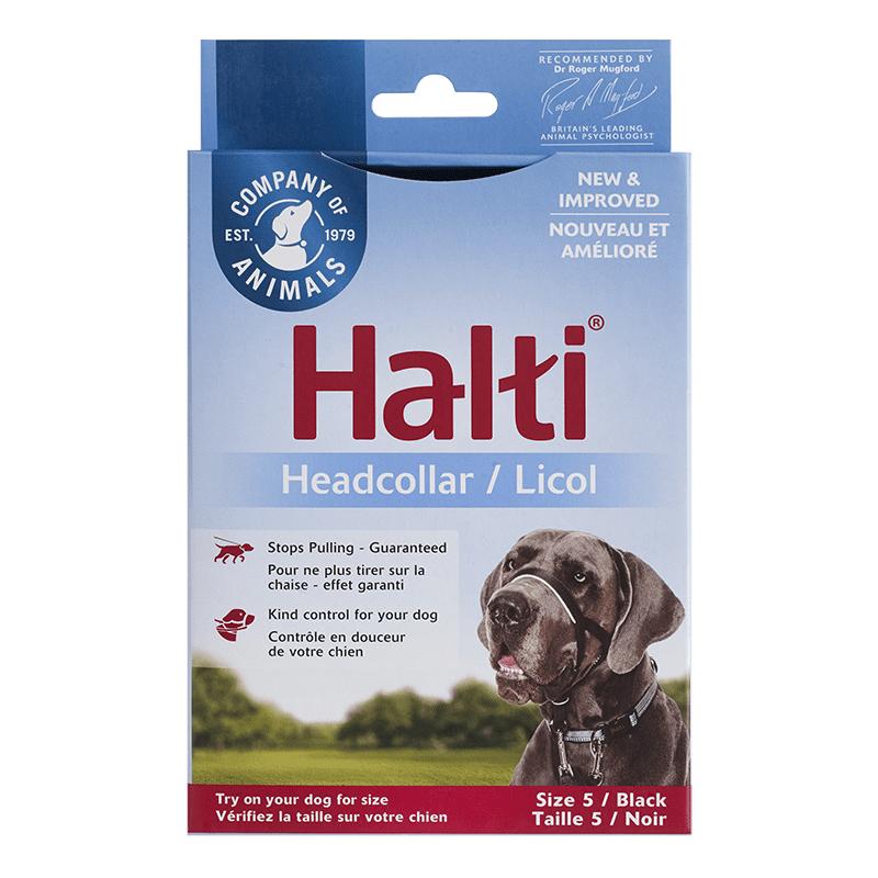 Halti Dog Headcollar, Black, Size 5